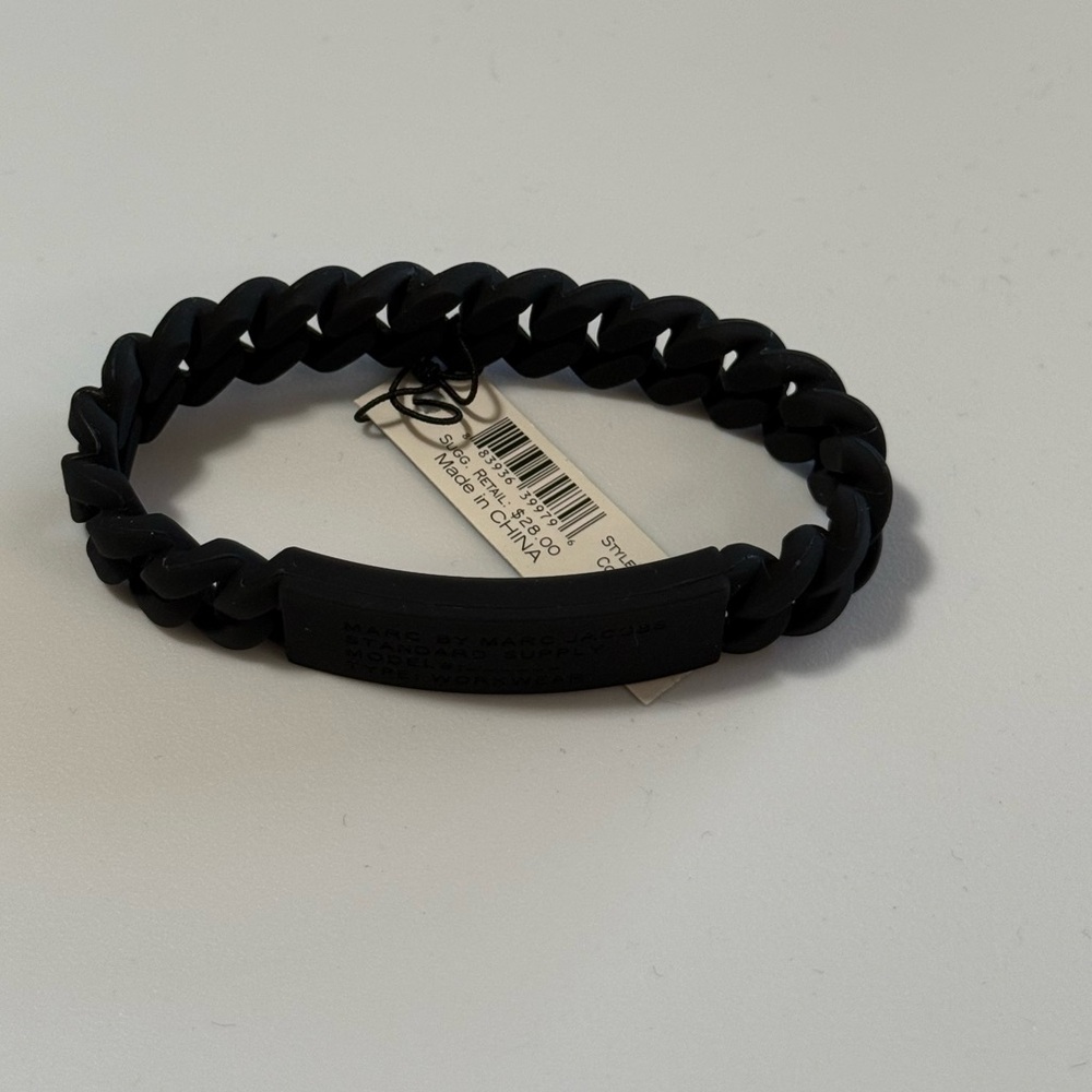 Marc Jacobs Silicone Bracelet Black - Picture 3 of 7